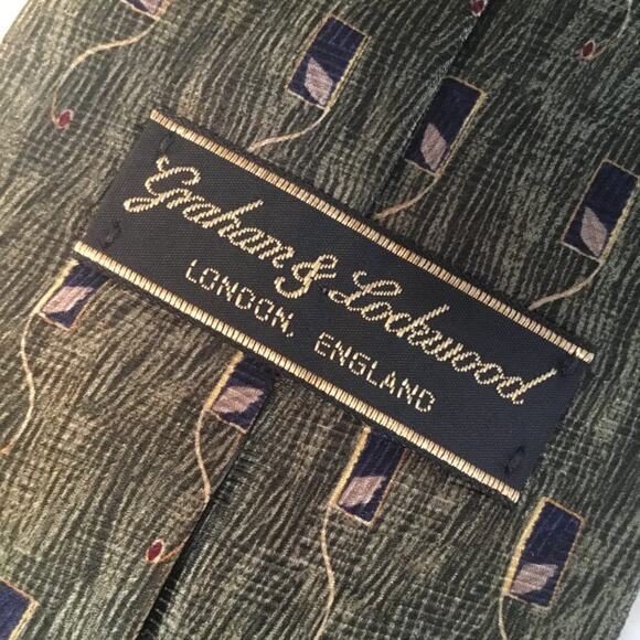GRAHAM & LOCKWOOD SILK TIE - Picture 5 of 9